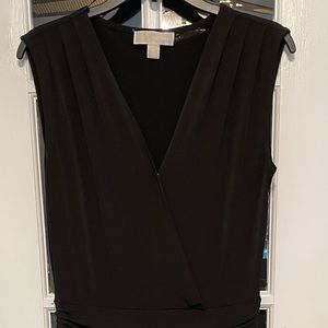 Michael Kors sleeveless v-neck faux wrap jumpsuit